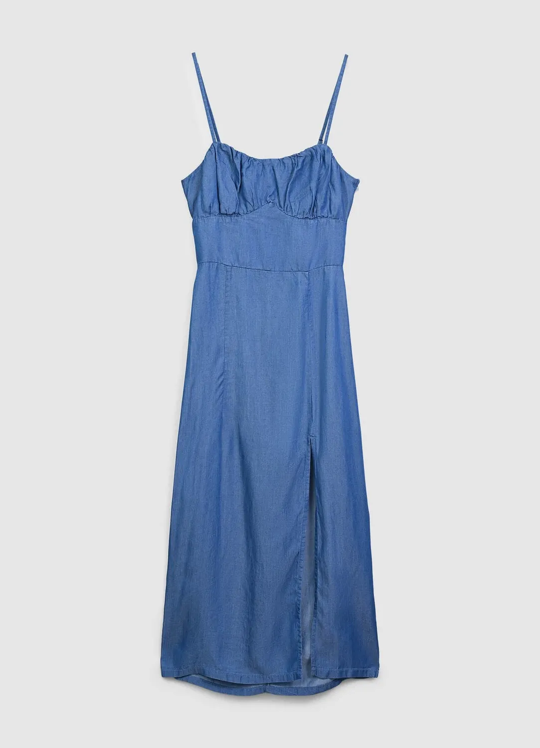 Calliope robe longue unie robe bretelles femme