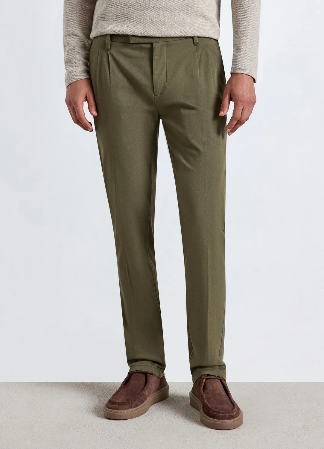 Calliope pantalon chino à pinces homme