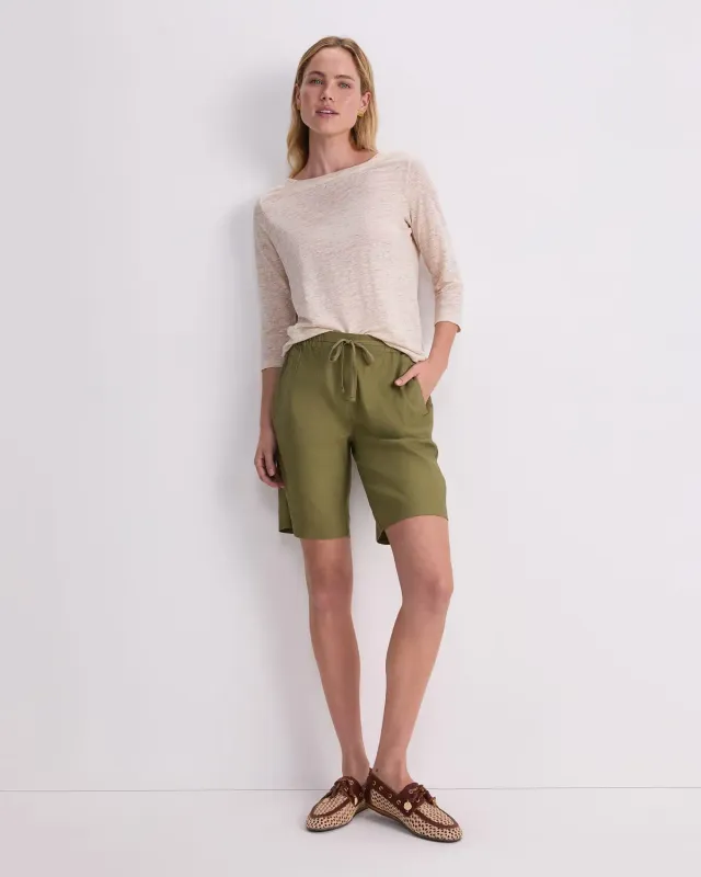Sportscraft Rosa Linen Short lin femme poches