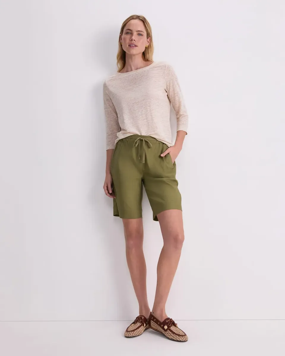 Sportscraft Rosa Linen Short lin femme poches