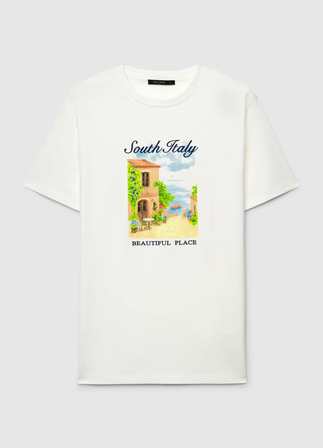 Calliope t-shirt imprimé homme col rond