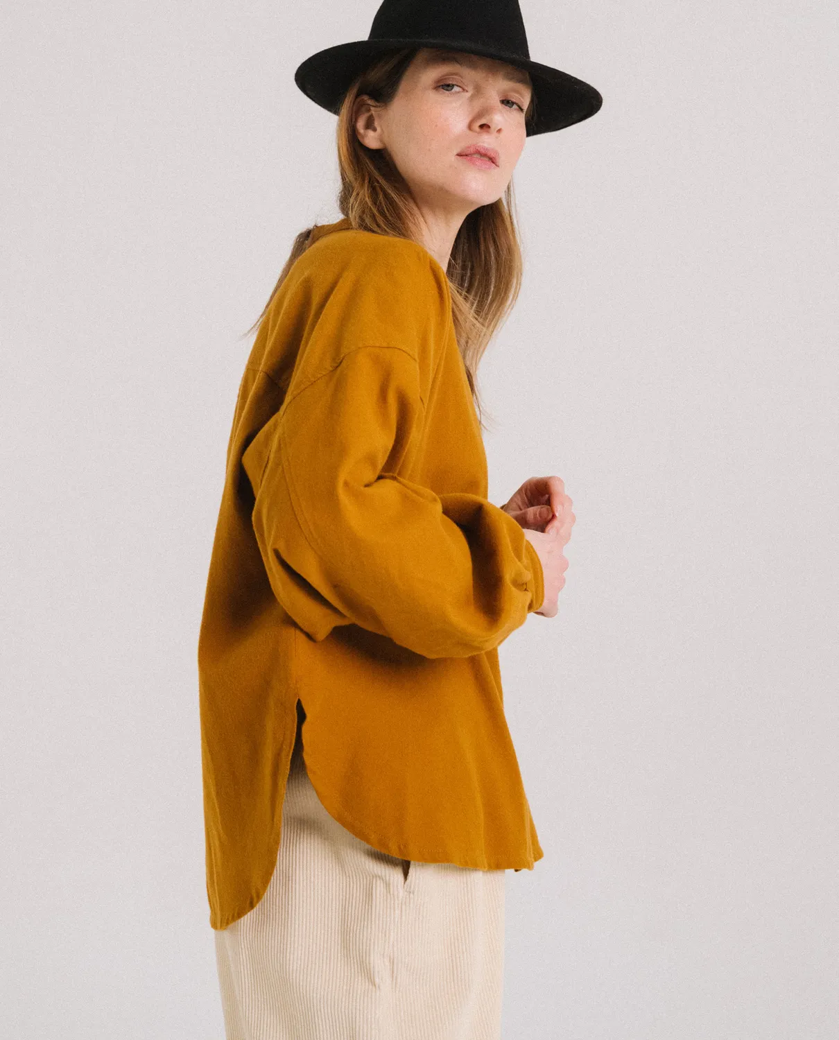 Tinsels Doha blouse courte curry coton