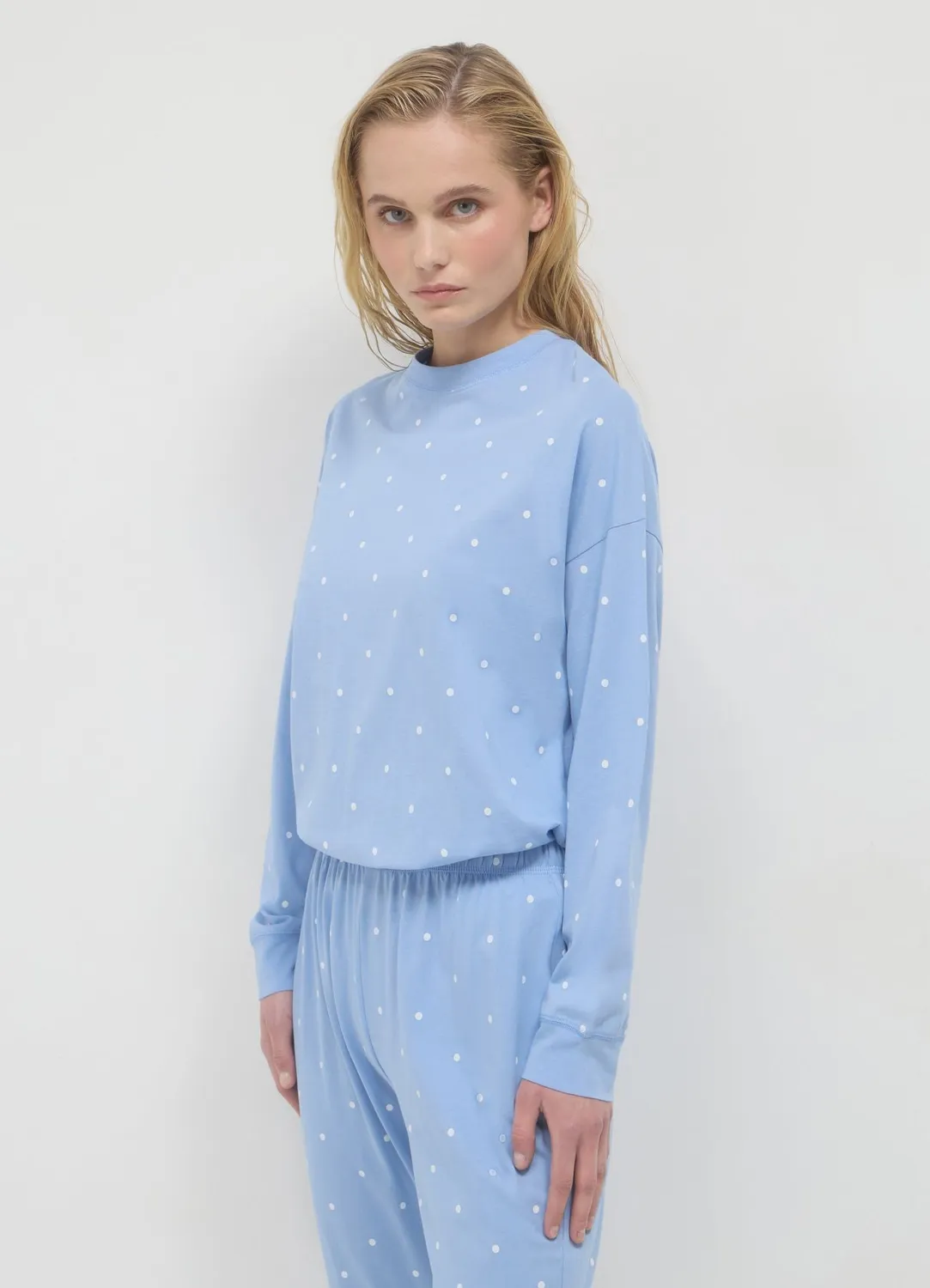 Calliope ensemble pyjama femme long à pois