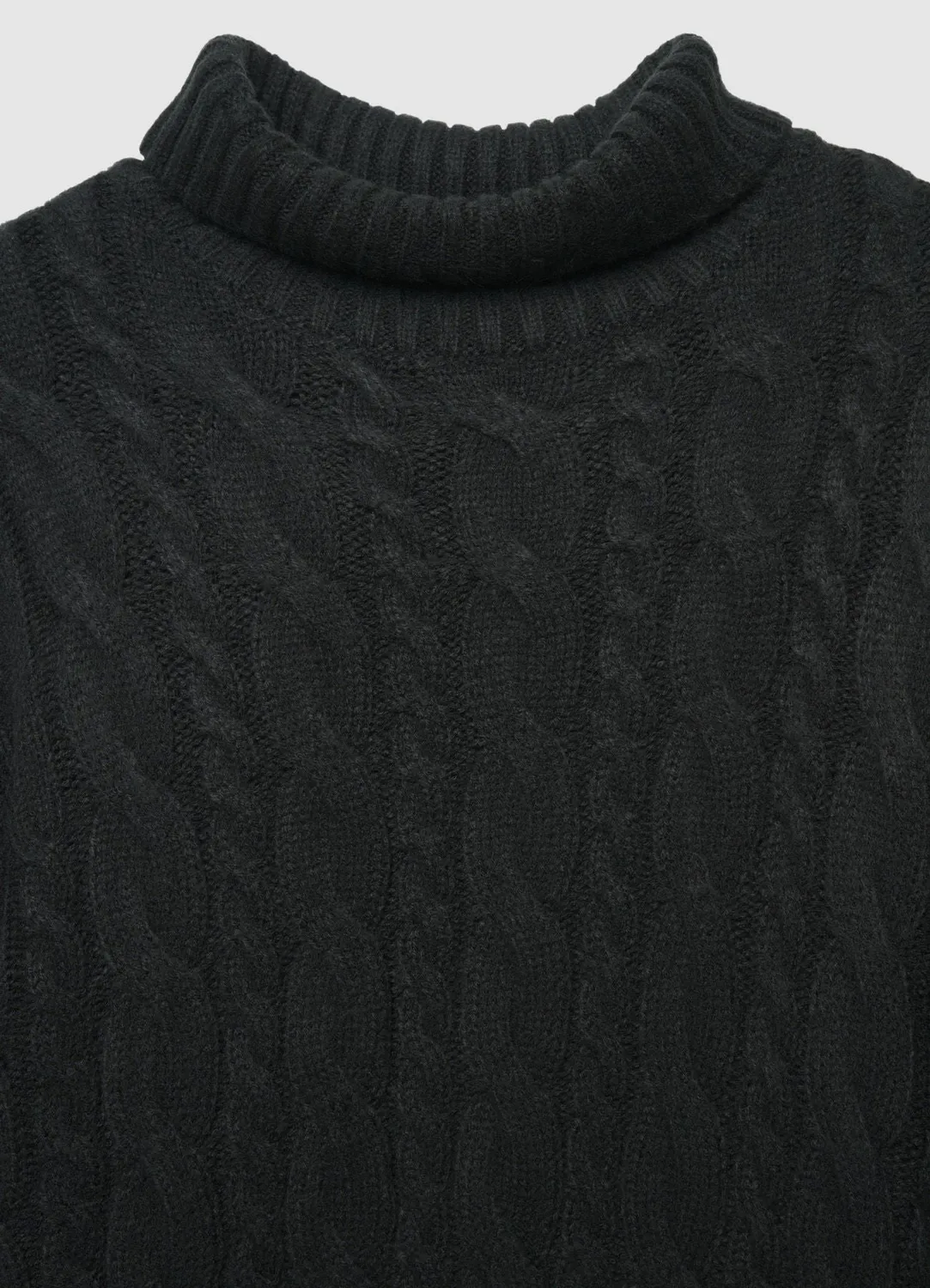Calliope pull col roulé homme torsadé uni