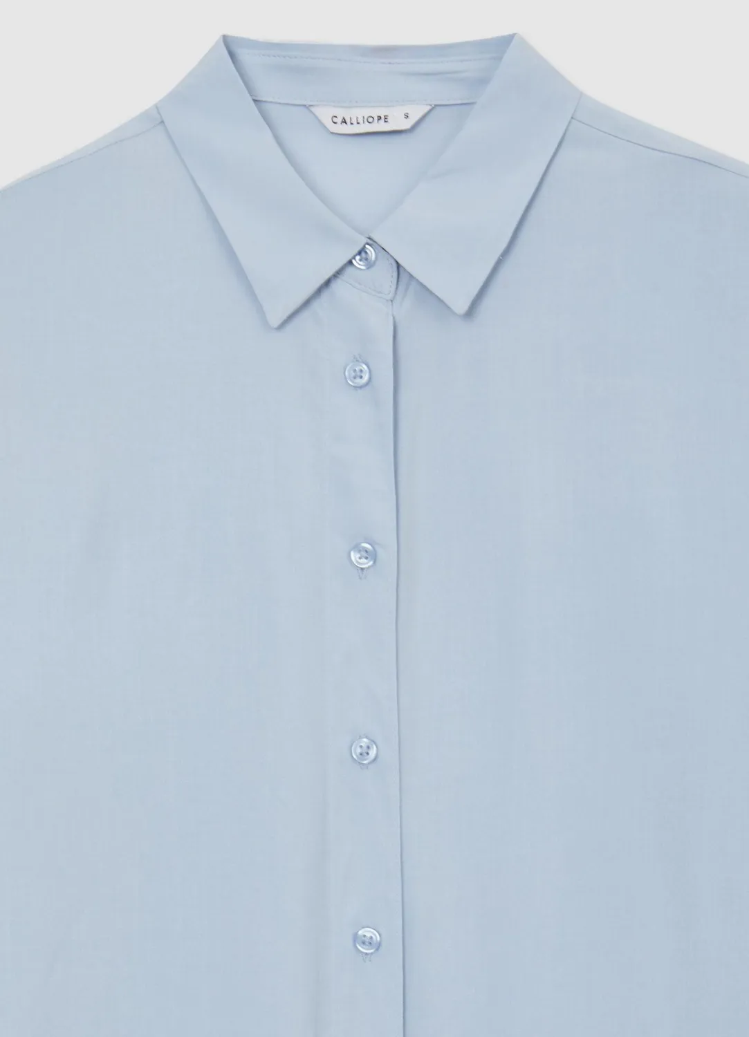 Calliope chemise viscose unie manches longues