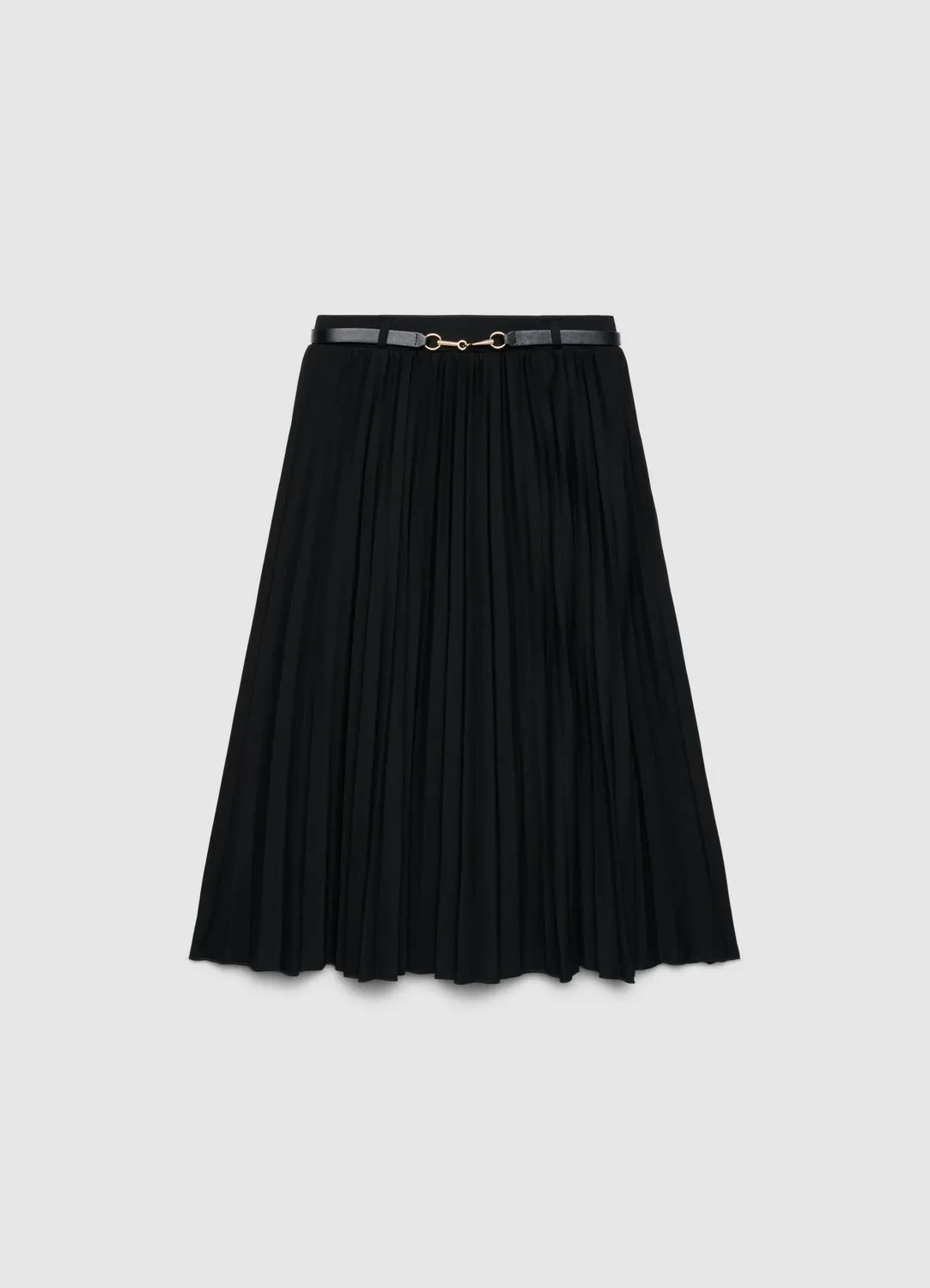 Calliope Jupe midi plissée femme ceinture évasée
