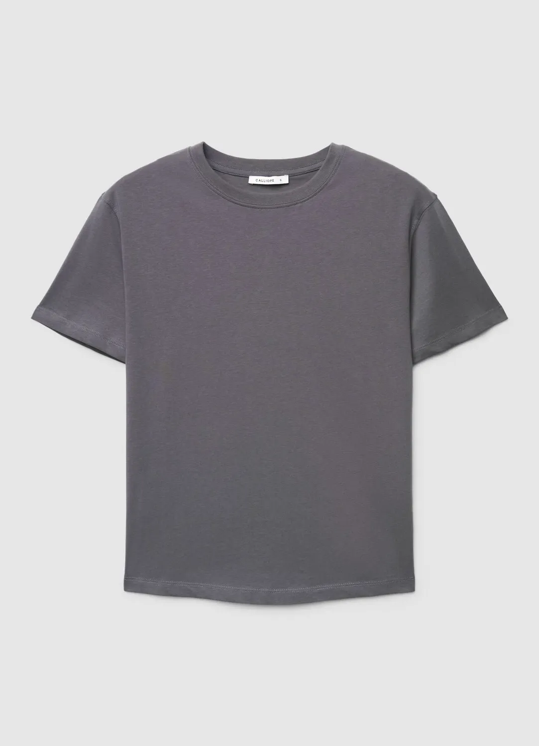 Calliope t-shirt femme col rond uni coton