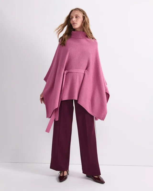 Sportscraft Sunshine poncho laine mérinos col roulé
