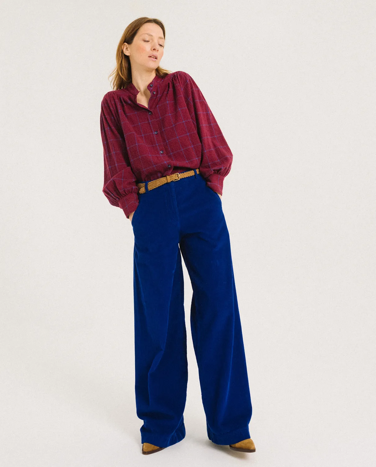 Tinsels Forest blouse Dreamers carreaux douce