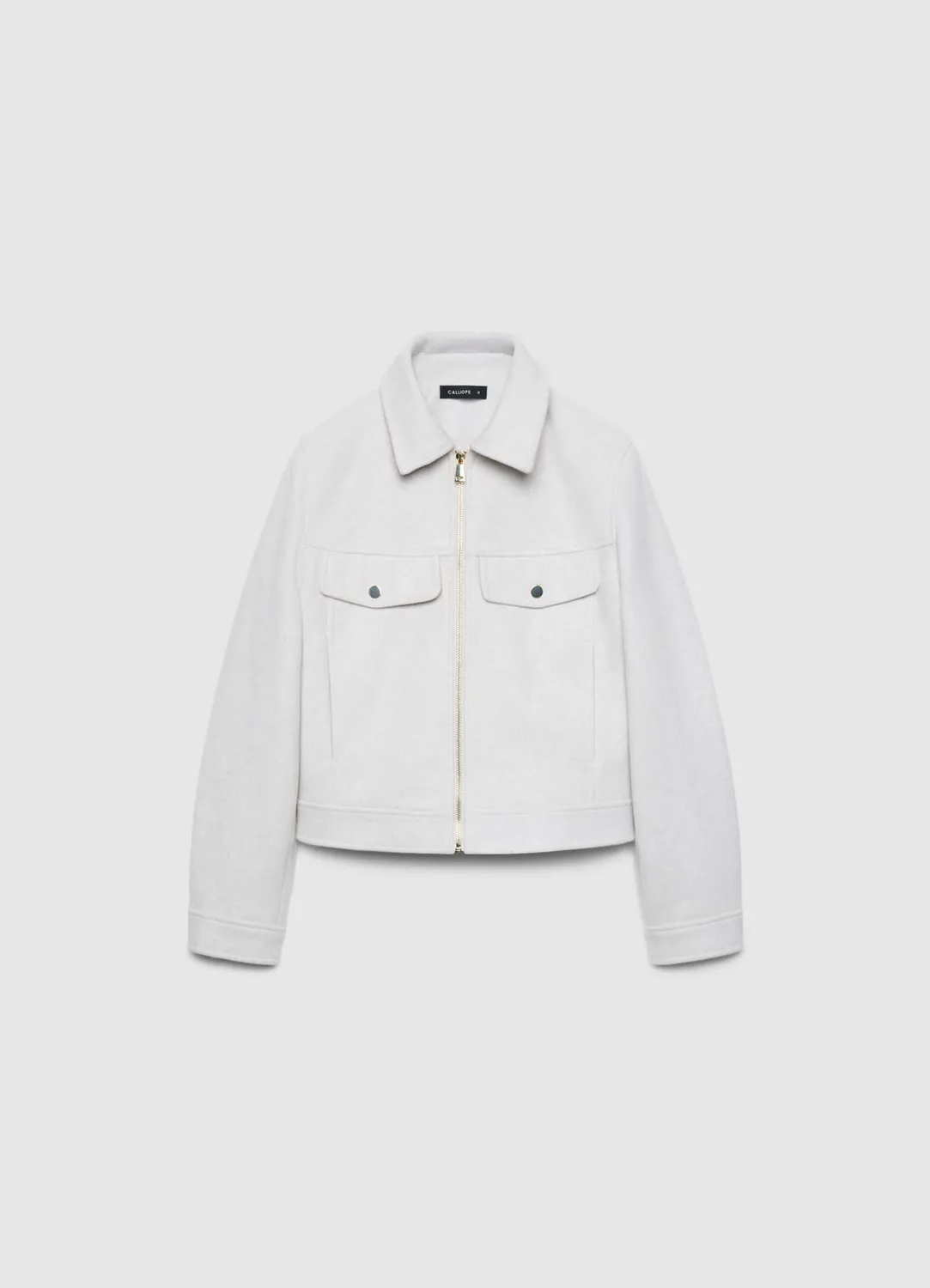 Calliope Giacca corta veste courte zip femme unie