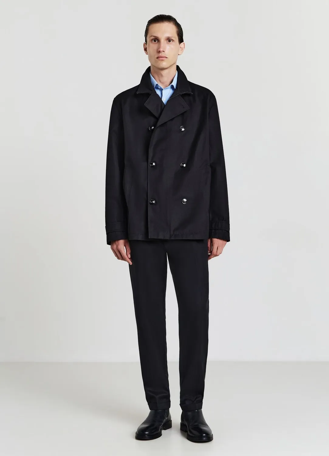 Calliope trench court double boutonnage manteau homme bureau