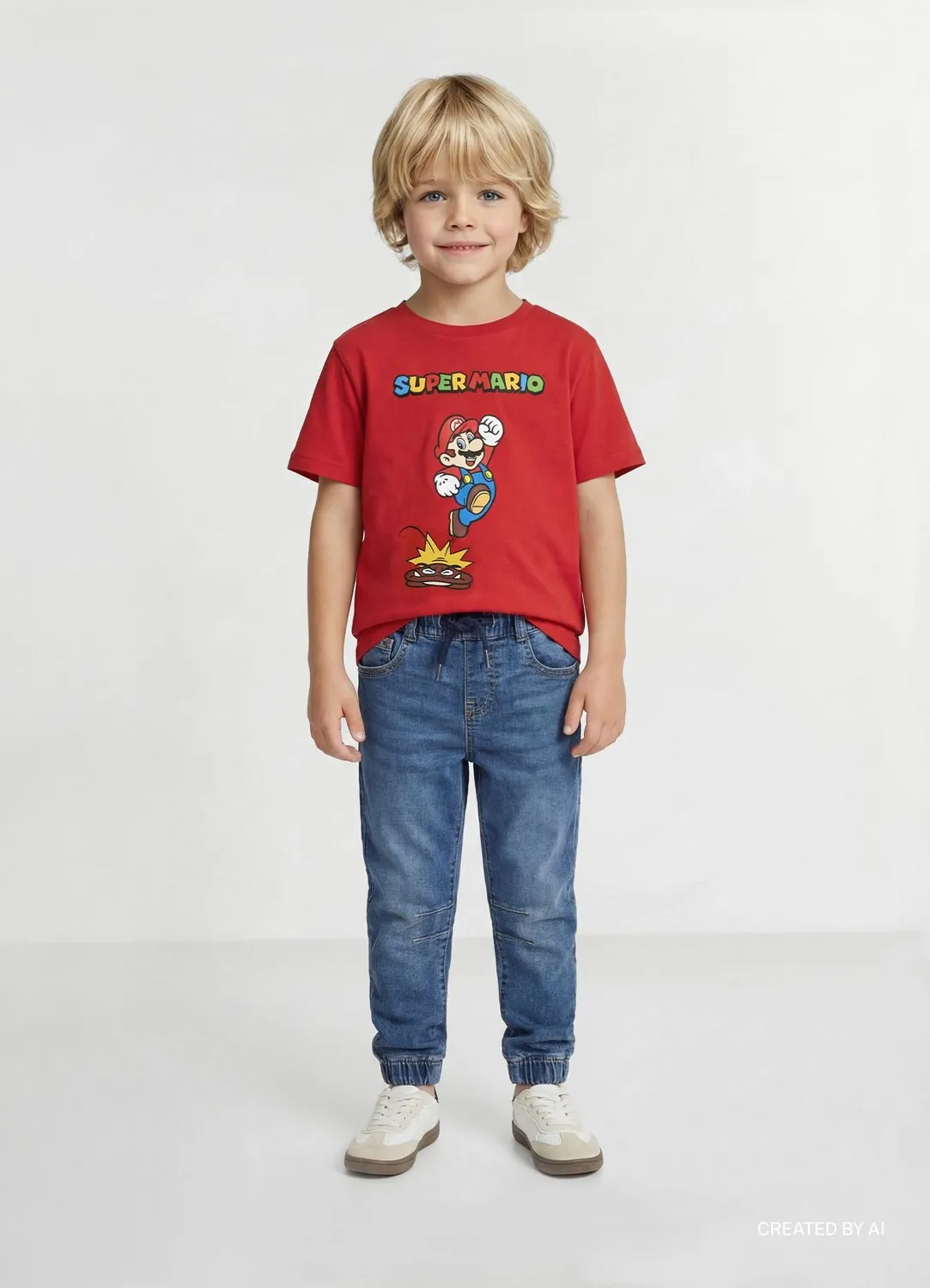 Calliope Super Mario t-shirt enfant imprimé 3-4 ans