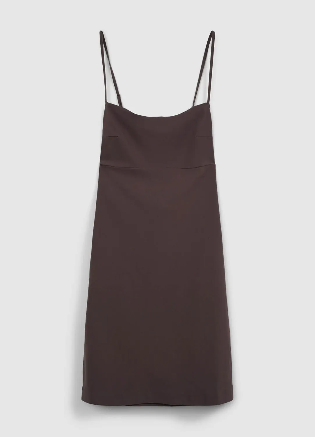 Calliope robe courte unie femme bretelles fines