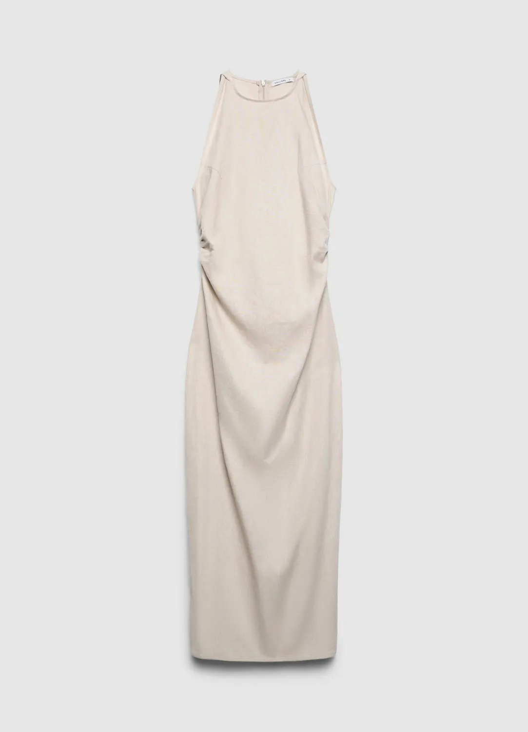 Calliope robe fourreau longue femme sans manches