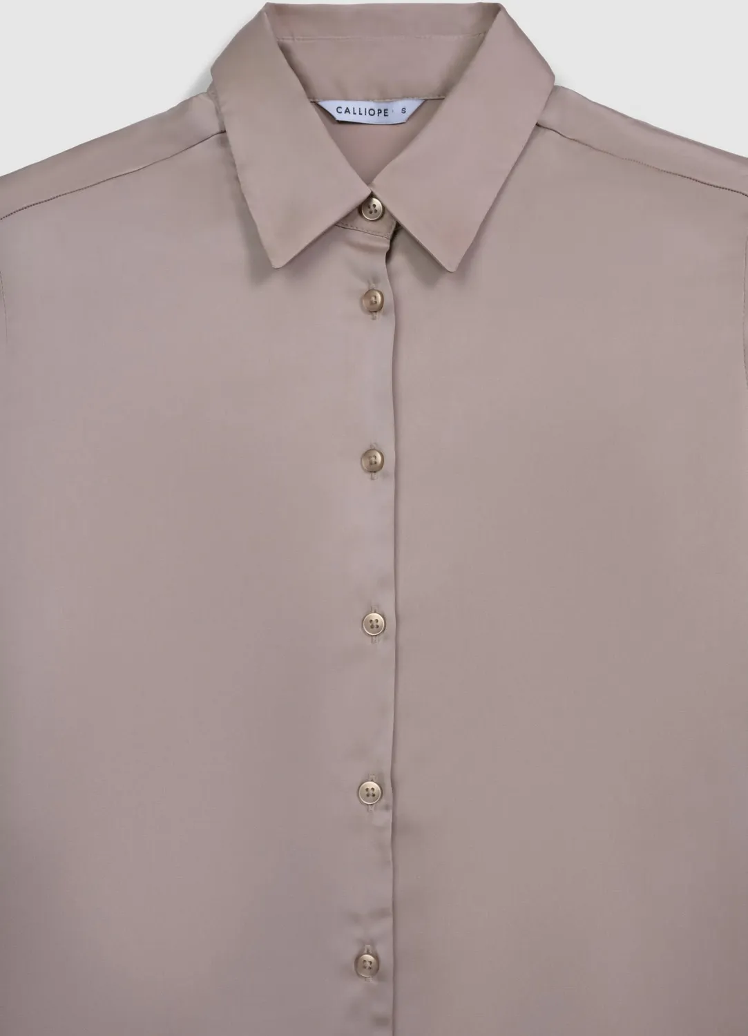 Calliope chemise satinée femme manches longues unie