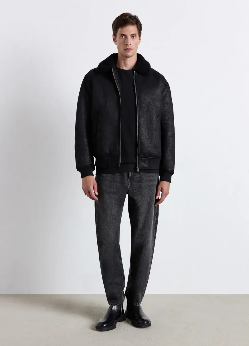 Calliope sweat col rond homme coton uni
