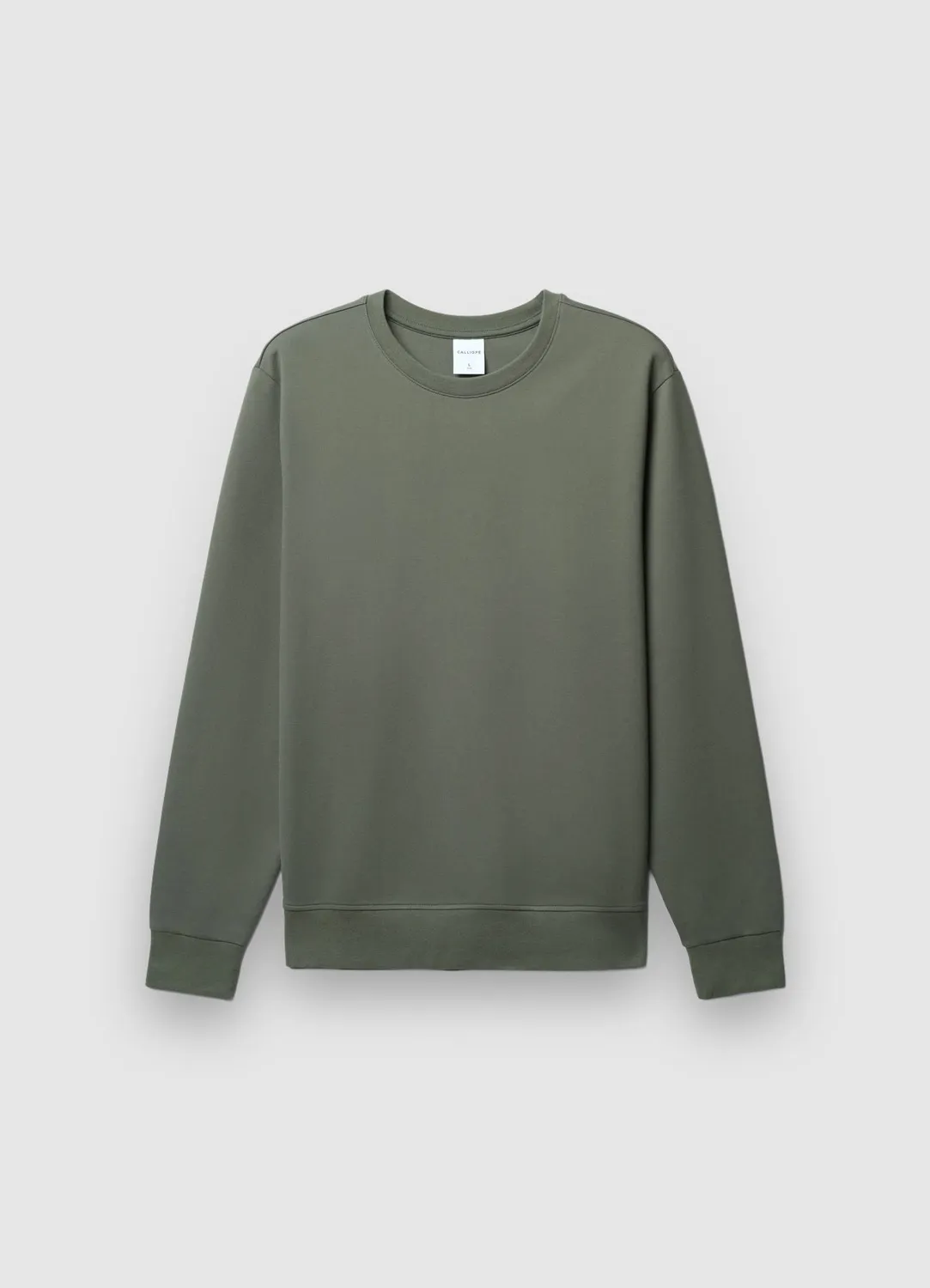 Calliope Sweat col rond uni sweat homme coton