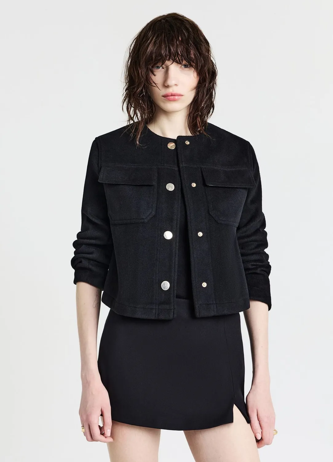 Calliope veste courte boutons dorés femme