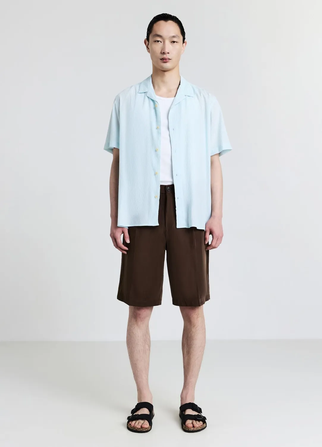 Calliope bermuda homme coton uni
