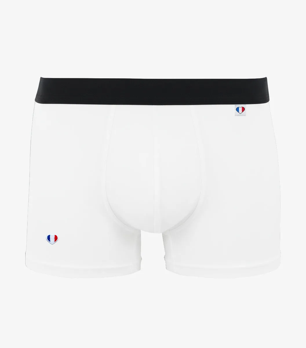 Cocorico Iconique Boxer Homme Blanc – Coton Stretch