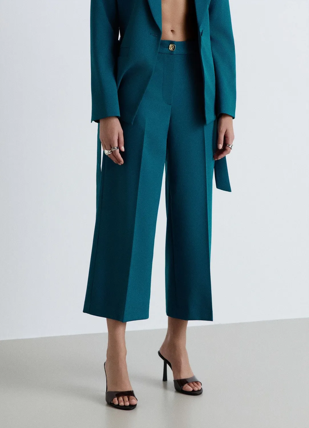 Calliope pantalon culotte femme large taille haute