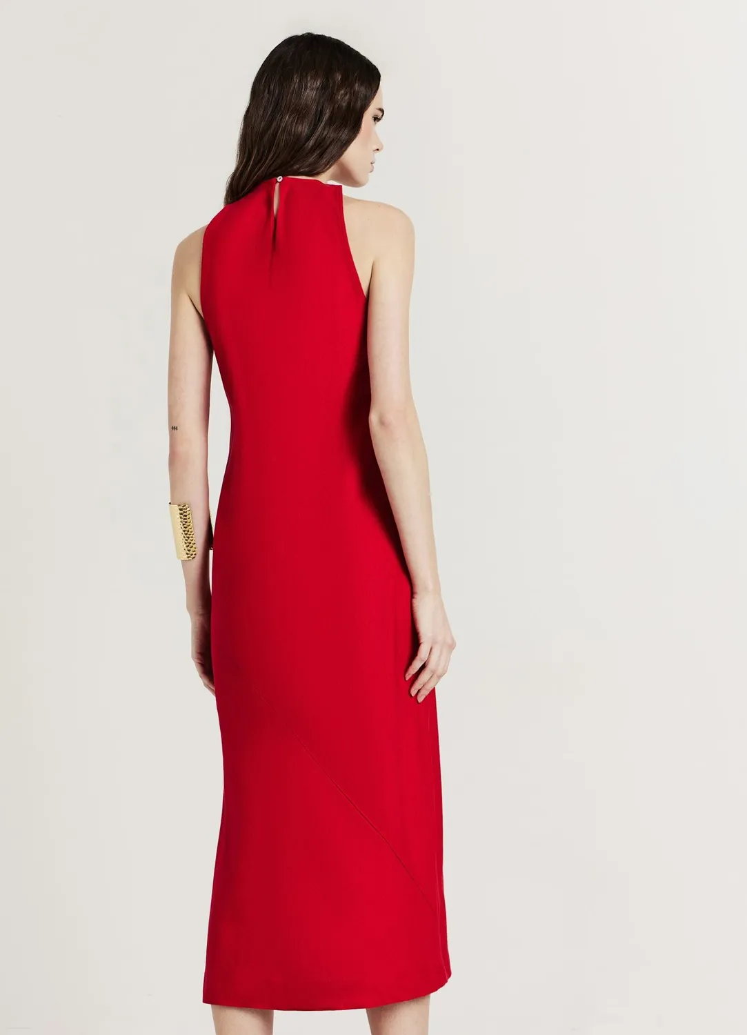 Calliope robe fourreau longue unie taille S