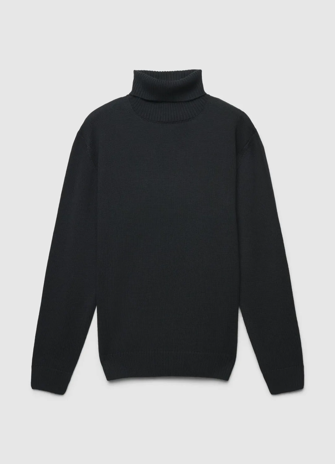 Calliope pull col roulé homme merino manches longues