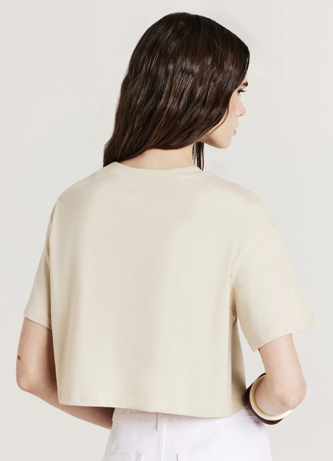 Calliope t-shirt crop coton femme