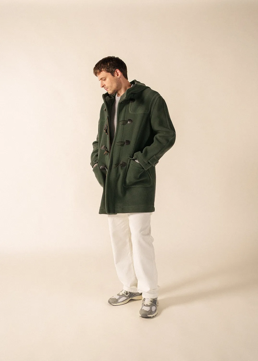 Saint James Saturne duffle-coat végétal laine
