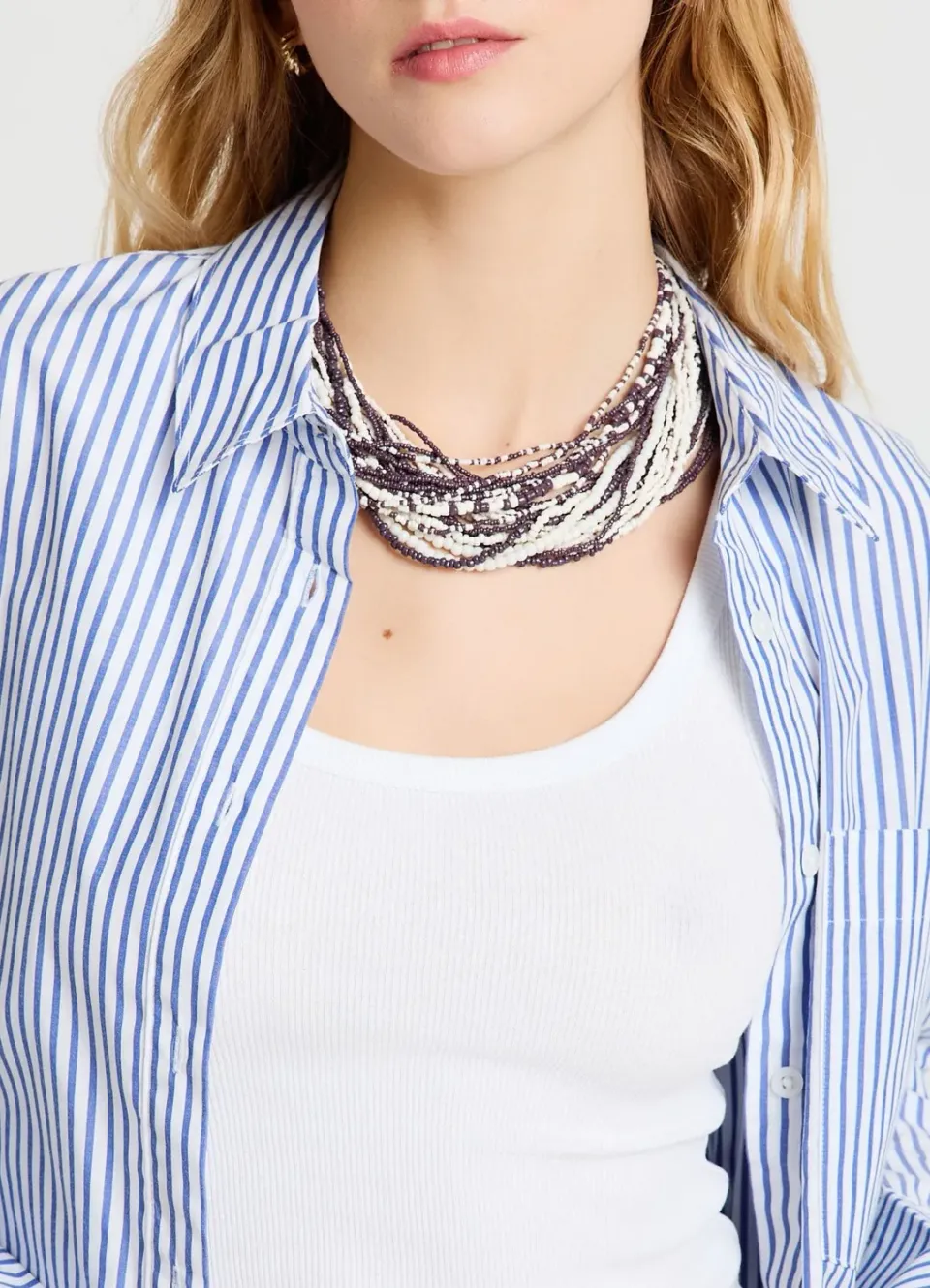 Calliope Collier Femme Ras-du-Cou Perles TU