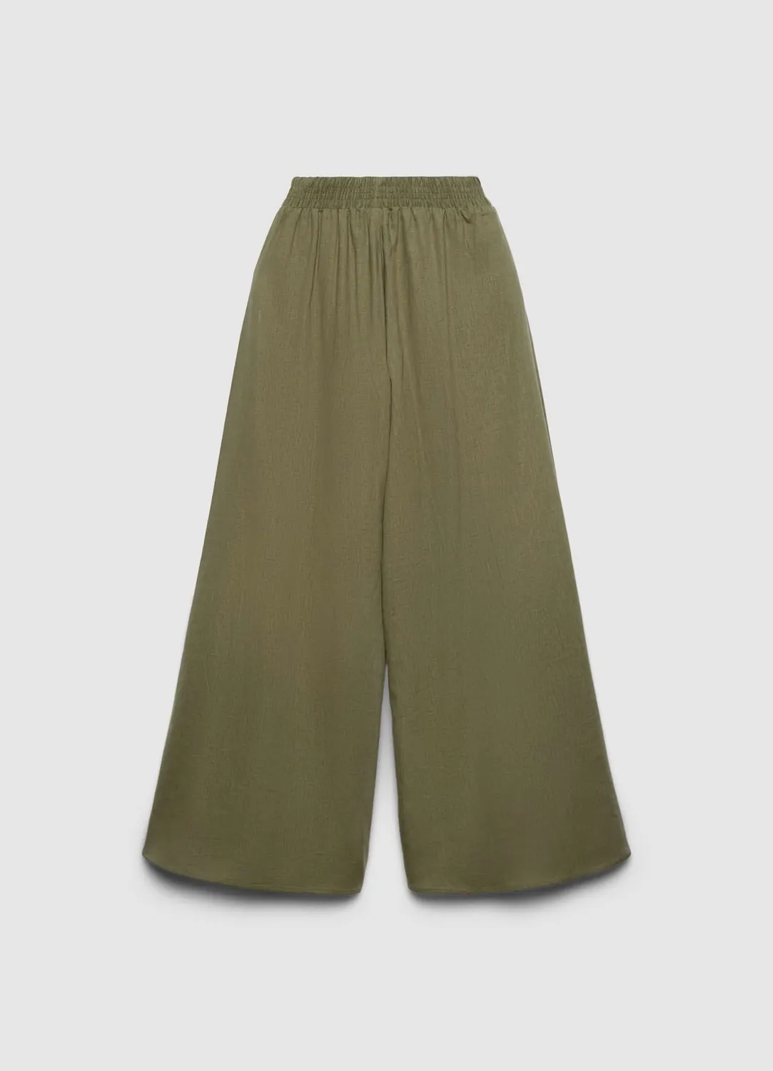 Calliope jupe-culotte large taille haute élastiquée