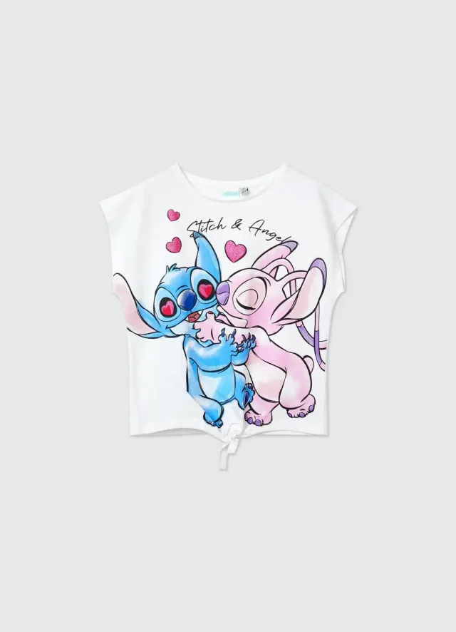 Calliope Stitch et Angel t-shirt fille imprimé