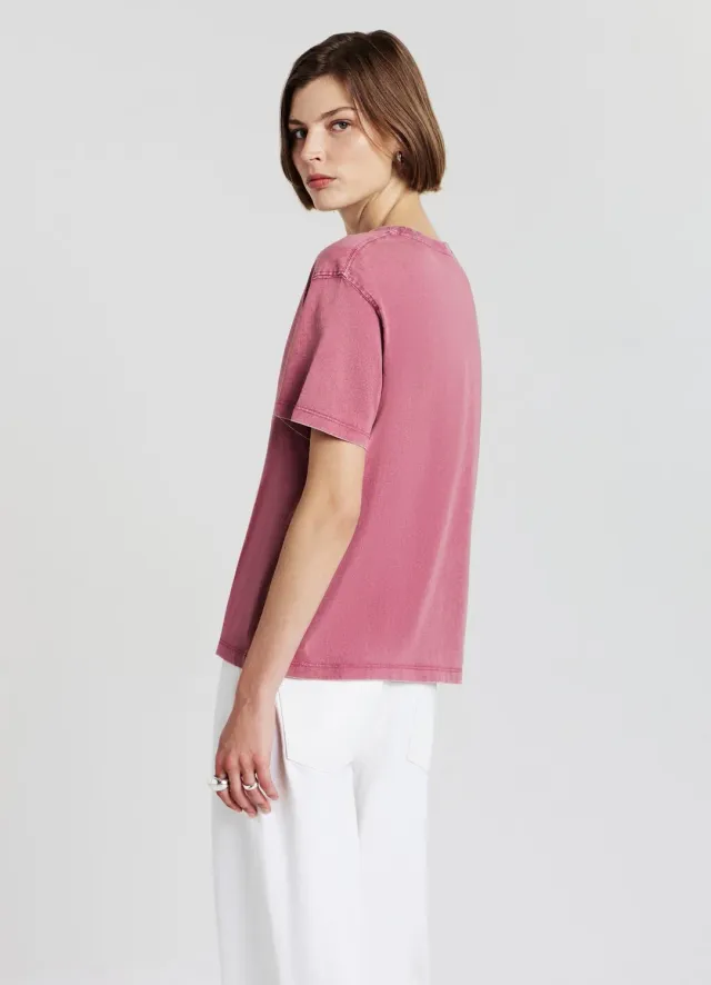 Calliope Effet Délavé t-shirt femme coton