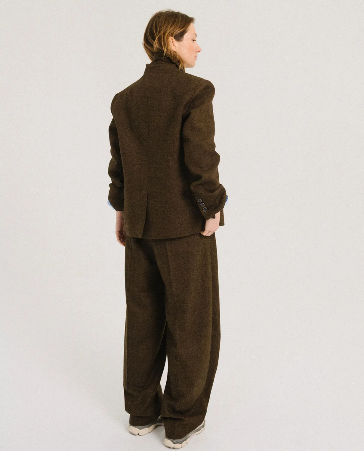 Tinsels Fanzine Ground veste tailleur flanelle