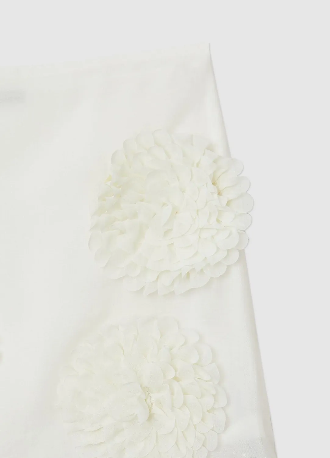 Calliope minijupe fleurs appliquées femme zip
