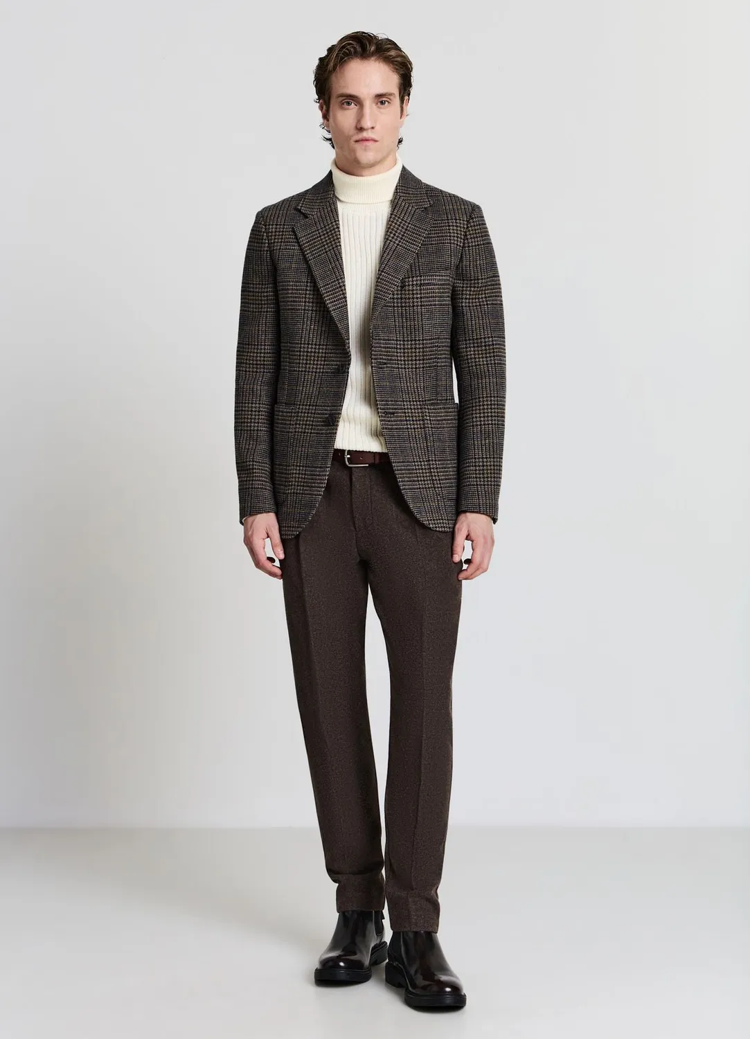 Calliope veste homme à carreaux 2 boutons