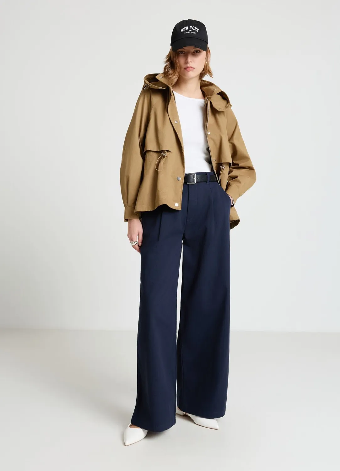 Calliope Pantalon palazzo pinces femme fluide