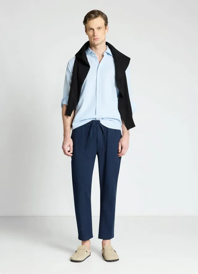 Calliope chemise lin homme manches longues unie