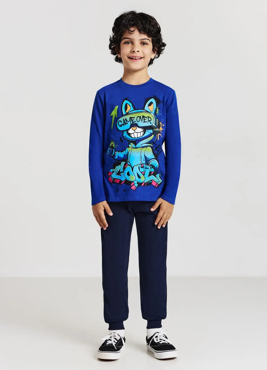 Calliope t-shirt manches longues imprimé garçon