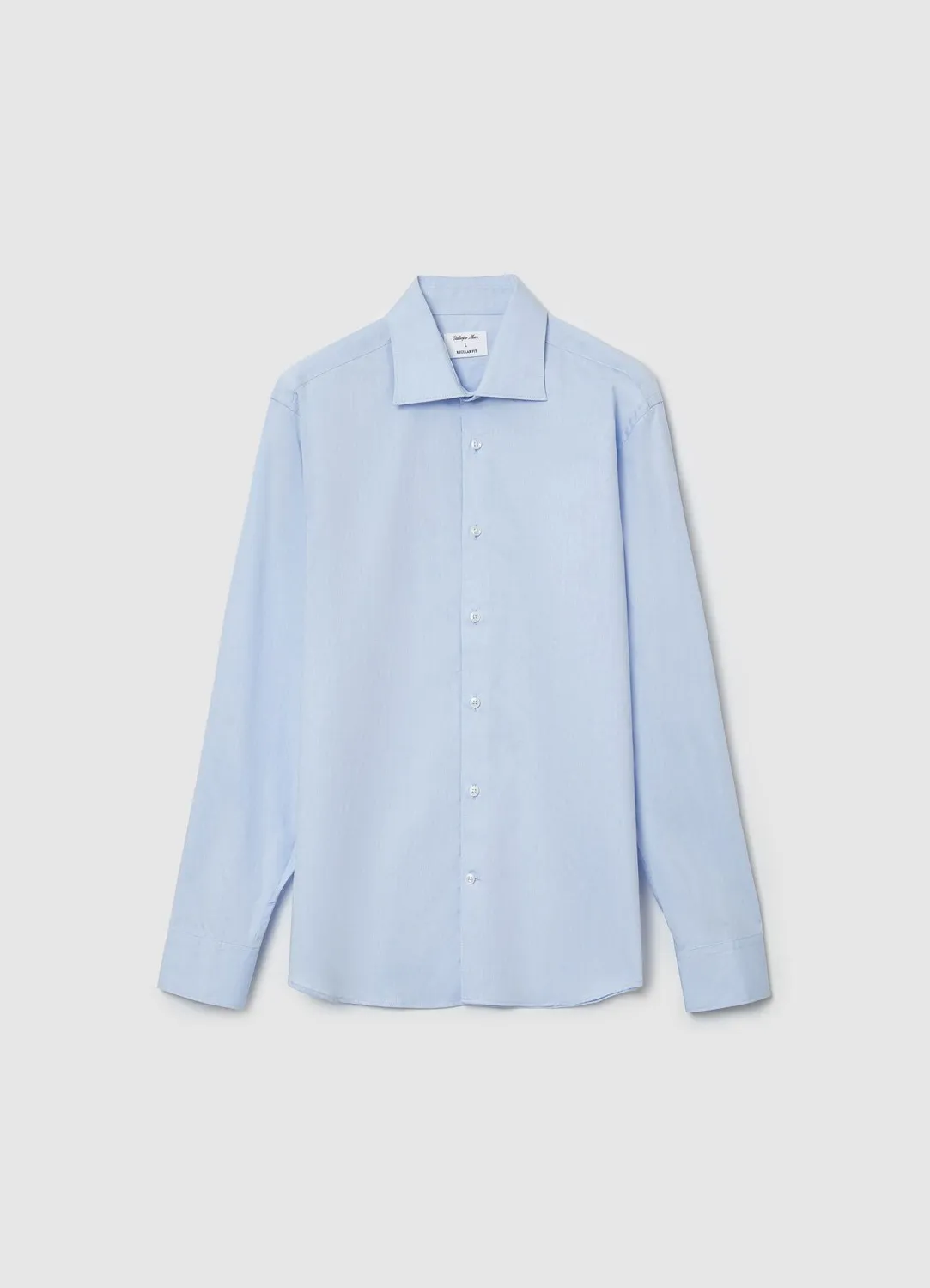 Calliope chemise unie homme coton manches longues
