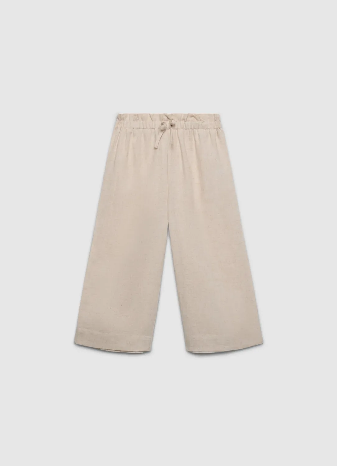 Calliope pantalon cropped fille large à cordon uni