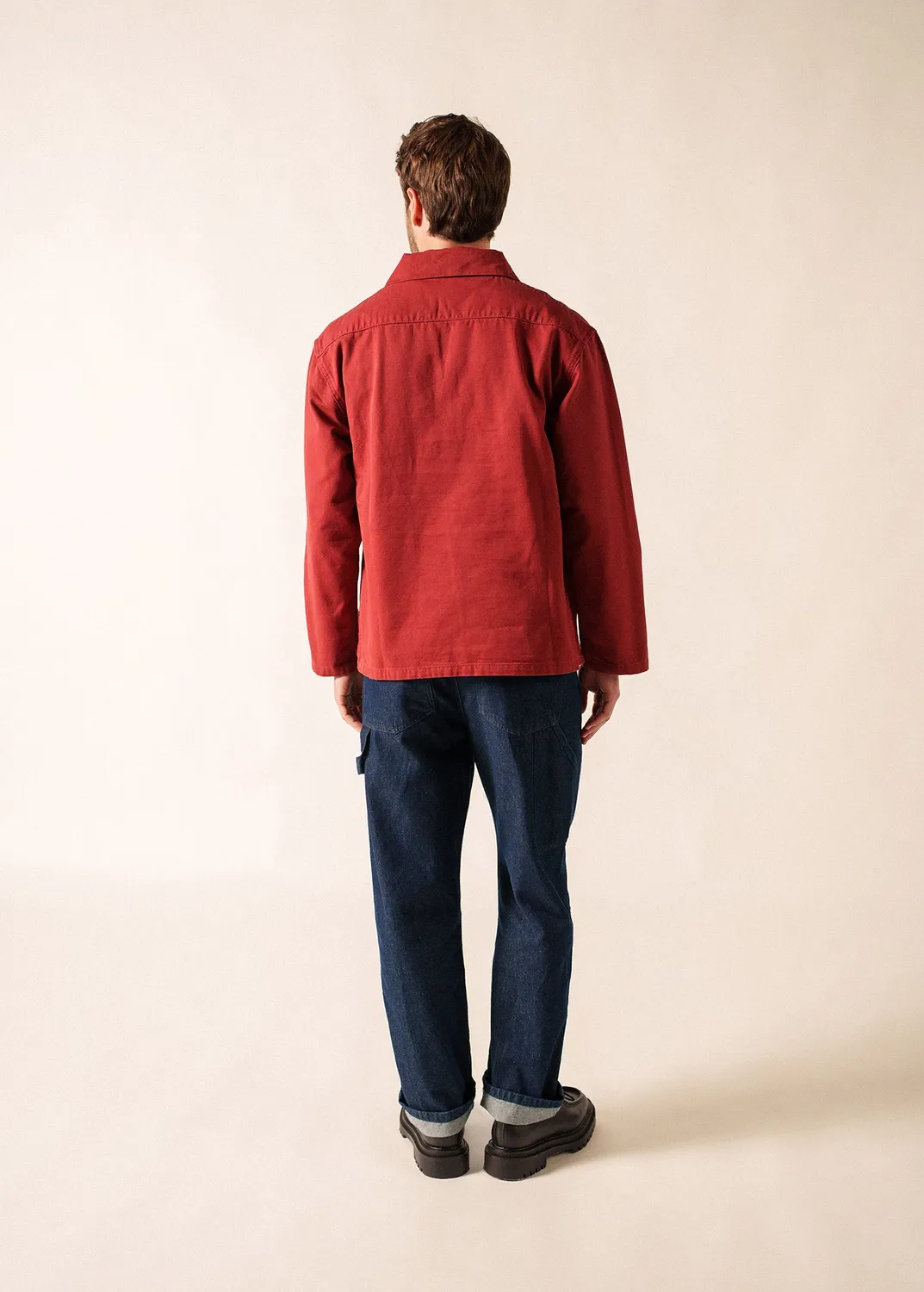 Saint James Nemo vareuse brique toile coton homme