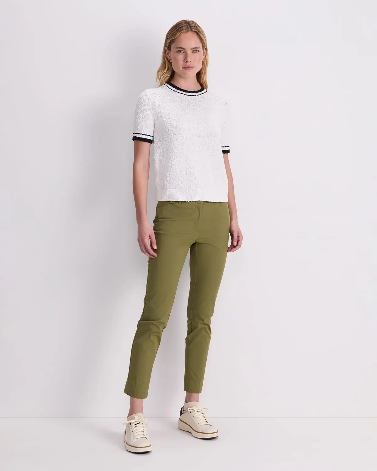 Sportscraft Cotton Crew pull coton manches courtes