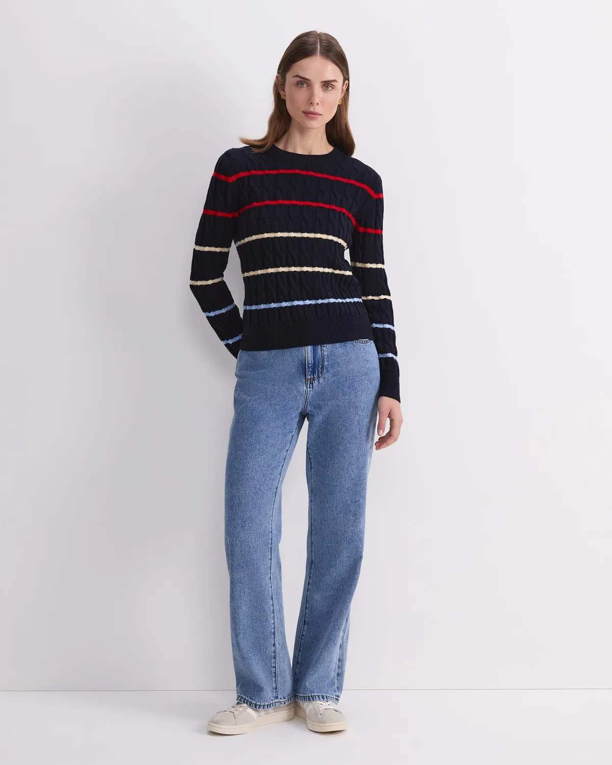 Sportscraft Merino Cable pull laine mérinos col rond