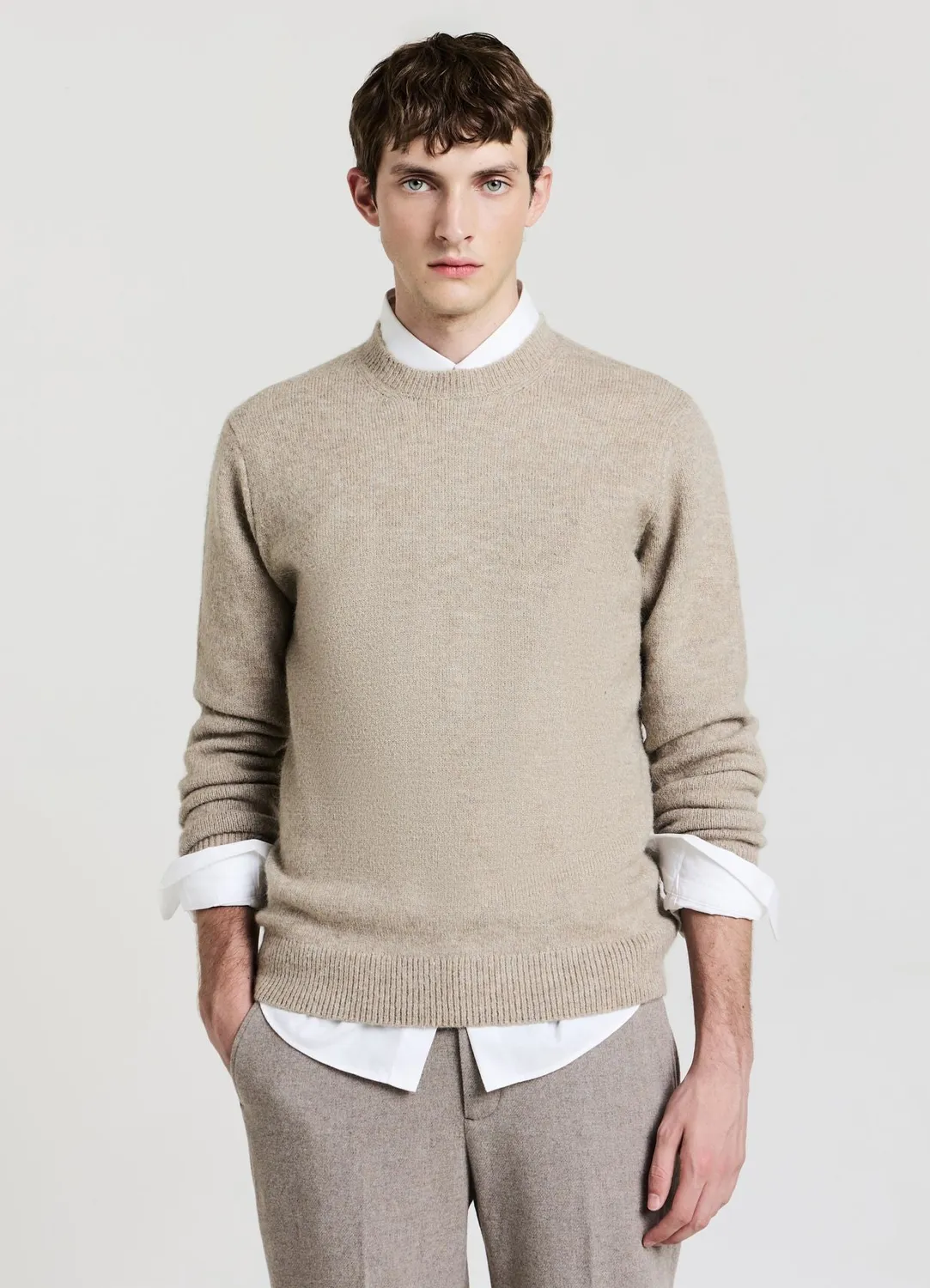 Calliope Maglia Pull Homme Col Rond Uni