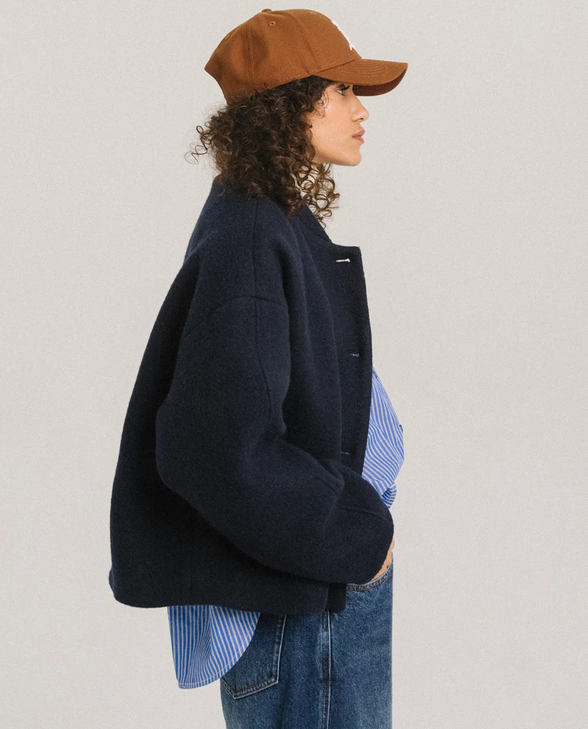 Tinsels Destiny Camden blouson lainage col banane