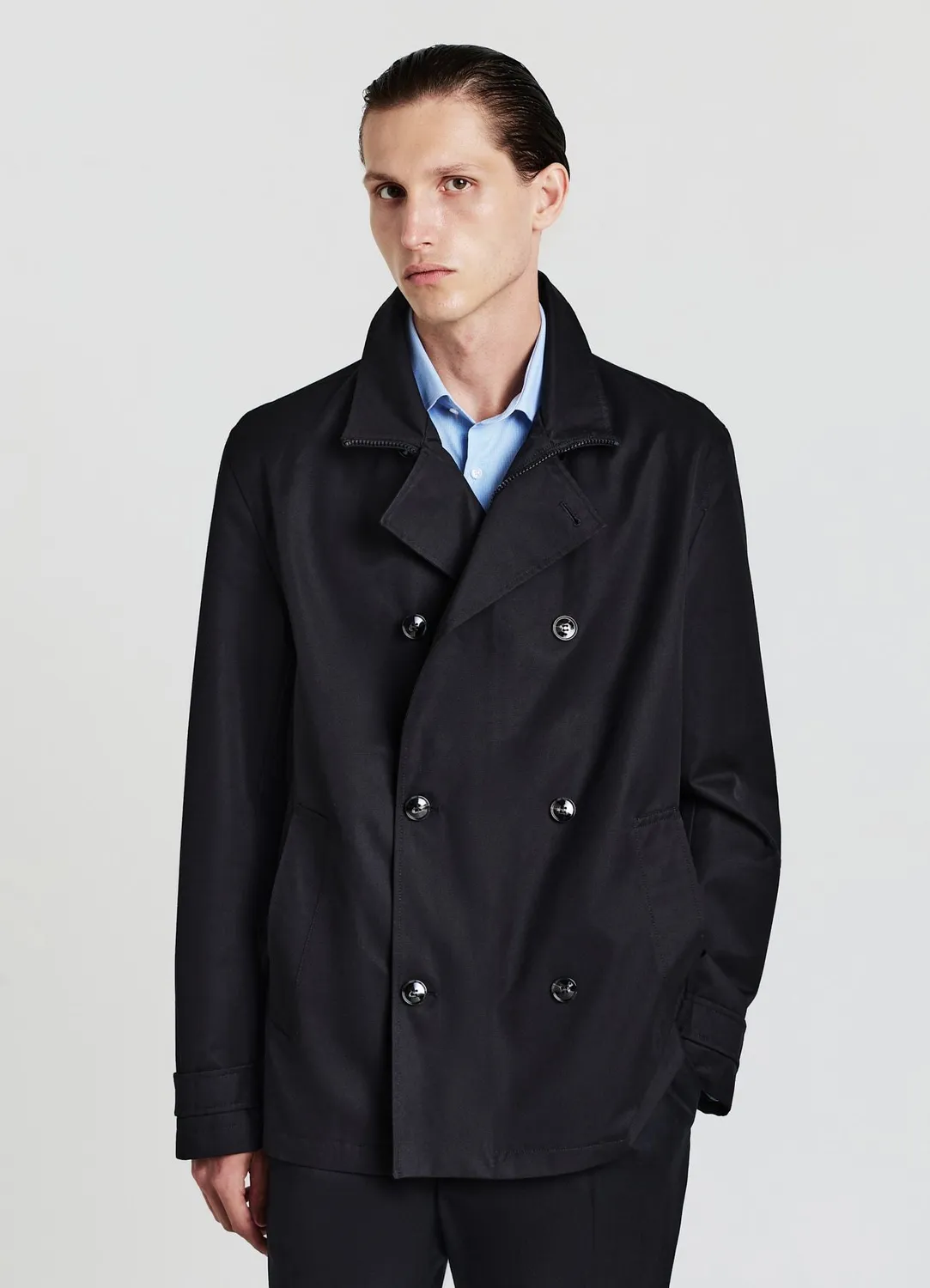 Calliope trench court double boutonnage manteau homme bureau