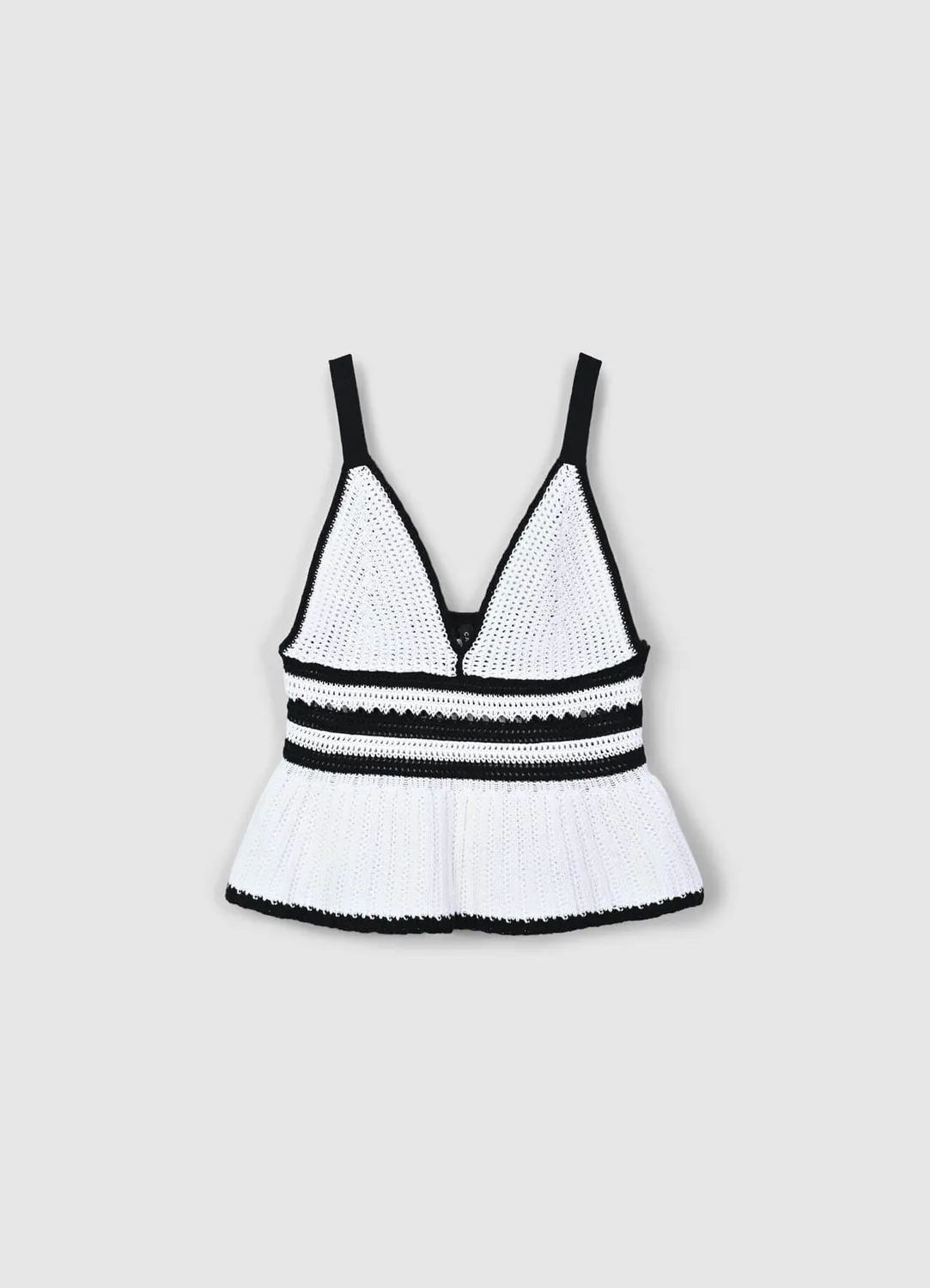 Calliope Top à peplum femme coton uni coupe regular