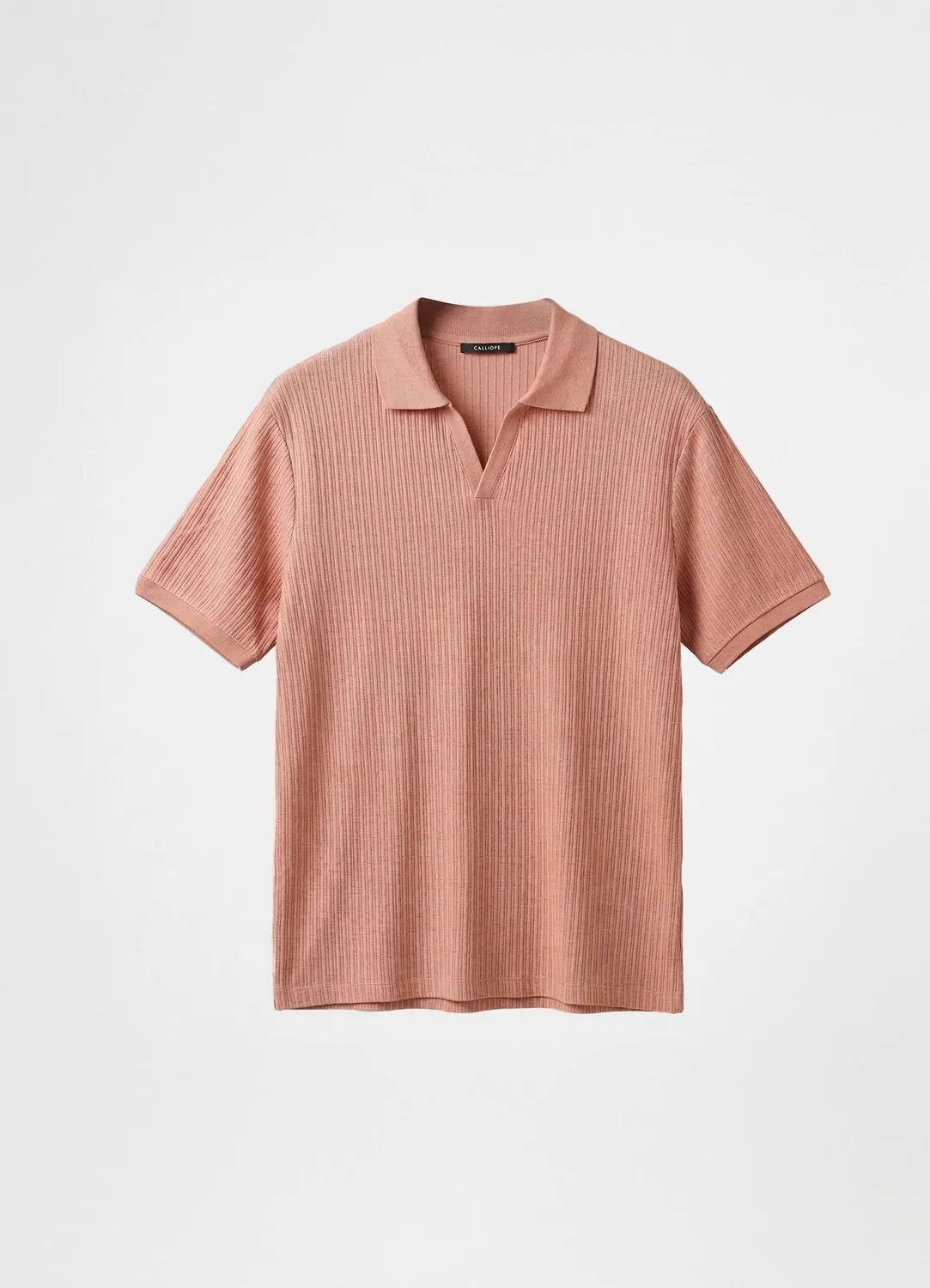 Calliope polo côtelé t-shirt homme col V