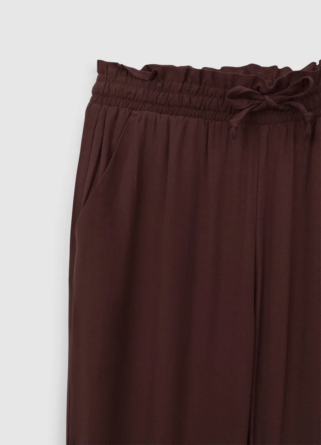 Calliope pantalon femme uni cordon poches